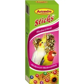 Krmivo pro ptáka Avicentra tyč malý a stř. papoušek - vitamin a med 2 ks