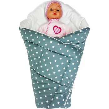 Zavinovačka Rychlozavinovačka hvězdičky šedé - 95x95 cm, tkanice