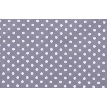 Bavlněná látka v šedé barvě s puntíky 05570/061