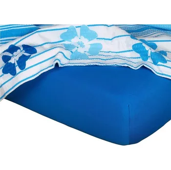 Prostěradlo Jersey prostěradlo modř královská - 60x120/10 cm postýlka