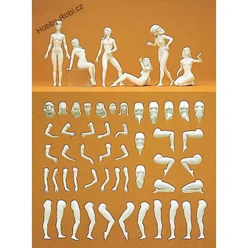 Modelová železnice Postavičky Na Evu nebarvené G - Preiser 45901 (Zahradní železnice)