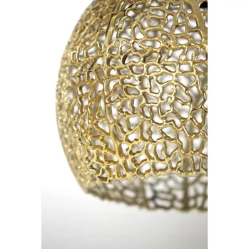 Zlaté děrované kovové stropní světlo Sinula - Ø 39*38 cm / E27