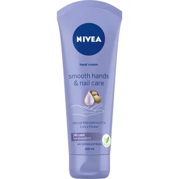 Péče o ruce Nivea Smooth Hands & Nail Care krém na ruce 100 ml