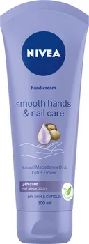Péče o ruce Nivea Smooth Hands & Nail Care krém na ruce 100 ml