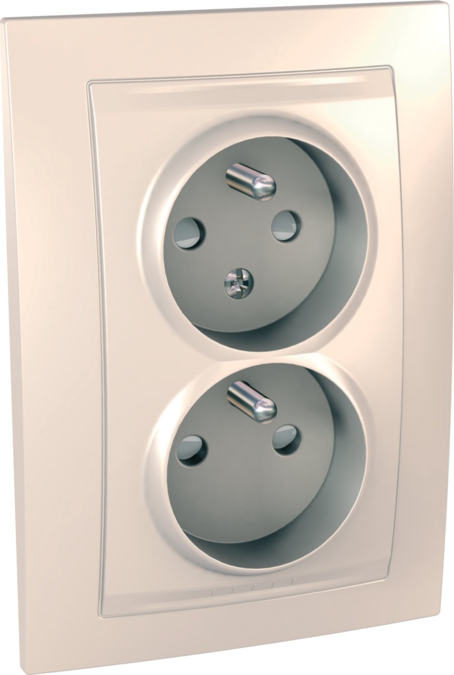 Support Schneider Unica 1 Poste - MGU7.012.GLS, Griffes Longues Zamak (neuf)
