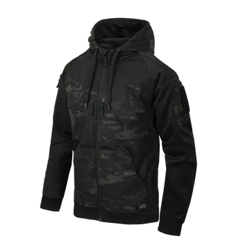 Pánská mikina HELIKON HELIKON mikina ROGUE (FullZip)® - Černá/MultiCam® Black - XL