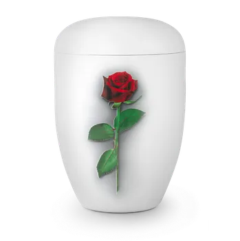 Smuteční dekorace Ekologická urna Fleur Blanche - Růže