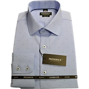 Pánská košile Pánská košile s dlouhým rukávem - střih SLIM - vzor F762 - 41