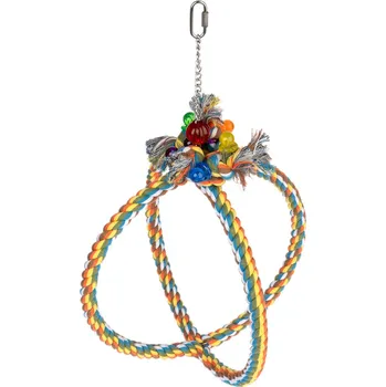 Hračka pro ptáka TIAKI Houpačka velikost L: Ø 30 cm pták
