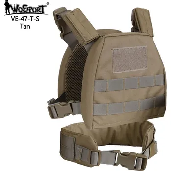 Airsoft Wosport WST dětský MOLLE nosič plátů - Coyote - XS