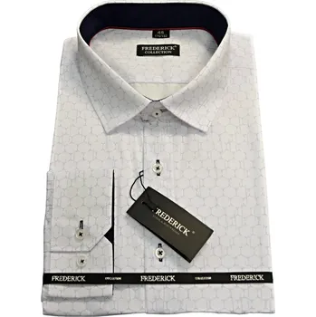 Pánská košile Pánská košile s dlouhým rukávem - střih REGULAR - vzor F442 - 46