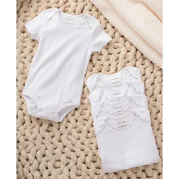 Calvin Klein bílé bodýčko pro miminko, holčičku, i chlapečka z organické bavlny 6 - 9 m