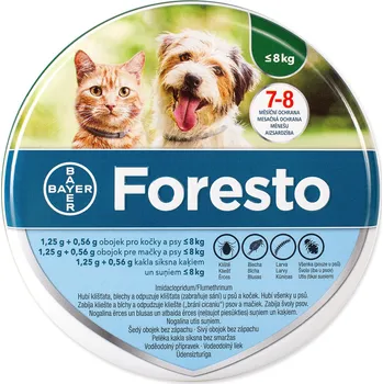 Antiparazitikum pro psa Obojek Foresto antiparazitní kočka a malý pes 38cm !-KS