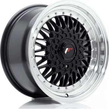 Alu kolo JR Wheels JR9 16x8 ET25 4x100/108 Gloss Black w/Machined Lip