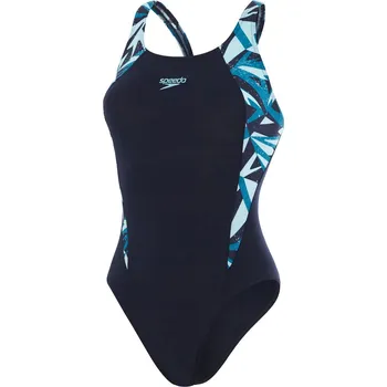 Dámské plavky Dámské Jednodílné plavky SPEEDO HYPERBOOM SPL MSBK AF 8-13470H141 – Tmavě modrá 34