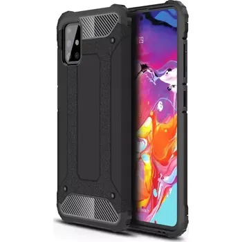 Pouzdro na mobilní telefon Odolné pouzdro Coolcase Armor na mobil Samsung Galaxy A51 černé (Odolný kryt či obal Forcell Armor na mobil Samsung Galaxy A51 v černé barvě)