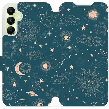 Telefonní příslušenství Flipové pouzdro Mobiwear - Samsung Galaxy A05s - VP14S Magický vesmír (Knížkové flip pouzdro, obal, kryt na mobil Samsung Galaxy A05s - VP14S Magický vesmír, materiál Umělá kůže + TPU - ochrana 360°, stojánek, silikonová vanička, magnetické zavírání)