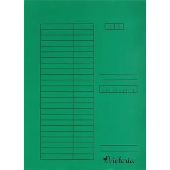 Archivační box Desky s chlopněmi, zelené, karton, A4, VICTORIA