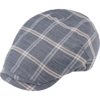 Čepice Fiebig - Headwear since 1903 Pánská letní bekovka modra kostka - Fiebig since 1903 Velikost: 57 cm (M)