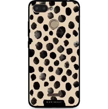 Pouzdro na mobilní telefon Lesklý kryt Mobiwear Glossy - Xiaomi Redmi 6 - GA50G Černé puntíky (Prémiové lesklé pouzdro, obal, kryt Mobiwear Glossy na mobil Xiaomi Redmi 6 - GA50G Černé puntíky, materiál Plast + TPU silikon - krytí po všech stranách, neošoupatelný potisk, tenké)