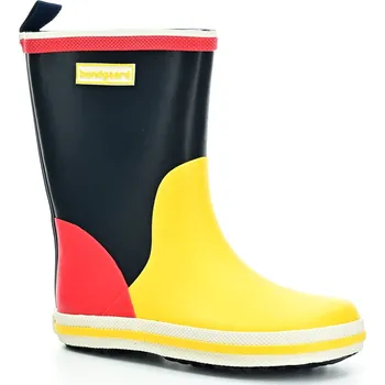 Dívčí holínky Bundgaard Charly High Navy Multi Print barefoot holínky Velikost boty (EU): 22, Vnitřní délka boty: 149, Vnitřní šířka boty: 64