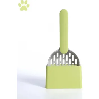 Přislušenství pro kočičí toaletu Lopatka na stelivo - údržba kočičí toalety (bez boxu na uložení) Barva: Zeleno šedá