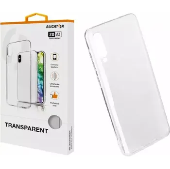 Pouzdro na mobilní telefon Silikonové pouzdro na mobil Samsung Galaxy A14 5G / LTE TRANSPARENT ALIGATOR (Silikonový kryt či obal na mobilní telefon v průhledném provedení Samsung Galaxy A14 5G / LTE)