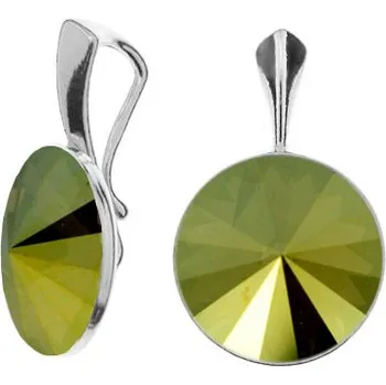 Přívěsek NUBIS® Stříbrný přívěšek Crystals from Swarovski, Iridescent Green - NBP141-IR