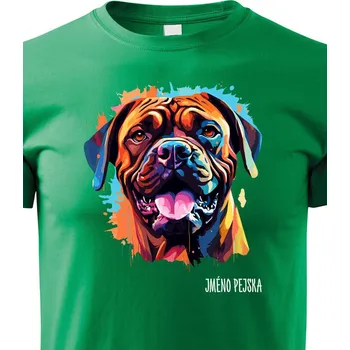 Chlapecké tričko Dětské tričko Bulmastif, Barva Zelená, Velikost 158 cm/12 roků, Canvas Dětské tričko 2437