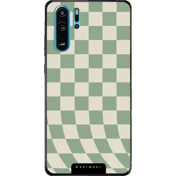 Pouzdro na mobilní telefon Lesklý kryt Mobiwear Glossy - Huawei P30 Pro - GA58G Zelená a béžová šachovnice (Prémiové lesklé pouzdro, obal, kryt Mobiwear Glossy na mobil Huawei P30 Pro - GA58G Zelená a béžová šachovnice, materiál Plast + TPU silikon - krytí po všech stranách,)