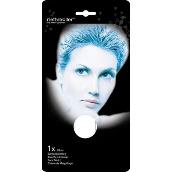 Karnevalový doplněk Barva obličejová v krému Bílá 28ml malování na obličej a tělo