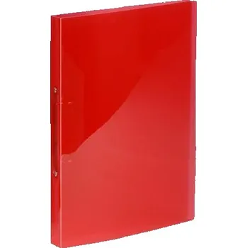 Archivační box Desky kroužkové "PropyGlass", červená, 2 kroužky, 20 mm, A4, PP, VIQUEL 020275-08