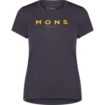 cyklistický dres Dámské merino triko Mons Royale Icon Tee Shale Modrá XS