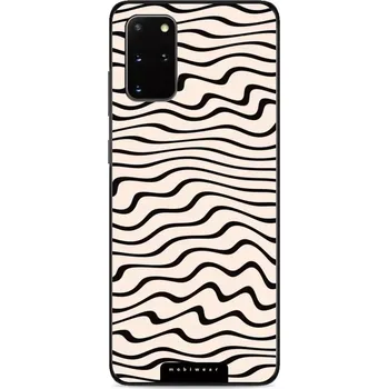 Pouzdro na mobilní telefon Lesklý kryt Mobiwear Glossy - Samsung Galaxy S20 Plus - GA62G Vlnky na béžové (Prémiové lesklé pouzdro, obal, kryt Mobiwear Glossy na mobil Samsung Galaxy S20 Plus - GA62G Vlnky na béžové, materiál Plast + TPU silikon - krytí po všech stranách,)