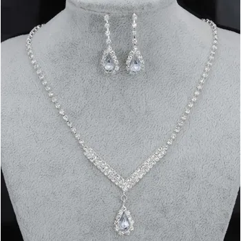 Souprava šperků B-TOP Souprava Kapka vody - postříbřená Typ: Typ 1