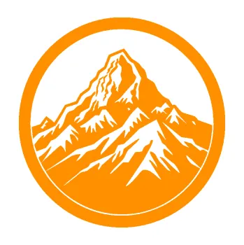 Samolepící dekorace Krajina hory 041 pravá v kruhu (06 - oranžová) SAMOLEPKA NA AUTO, NÁLEPKA, FÓLIE, POLEP, TUNING, VLASTNÍ TEXT, TISK, AUTOSAMOLEPKY.cz, POLEPY, OBRÁZEK, LOGO, 3D STICKERS