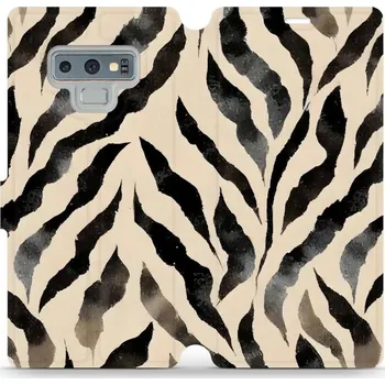 Pouzdro na mobilní telefon Flipové pouzdro Mobiwear - Samsung Galaxy Note 9 - VA53S Zebří (Knížkové flip pouzdro, obal, kryt na mobil Samsung Galaxy Note 9 - VA53S Zebří, materiál Umělá kůže + TPU - ochrana 360°, stojánek, silikonová vanička, magnetické zavírání)