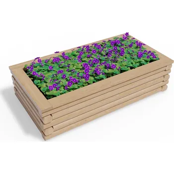 Vyvýšený záhon Vyvýšený dřevěný záhon 90 x 170 cm, výška 43,5 cm, obdélníkový