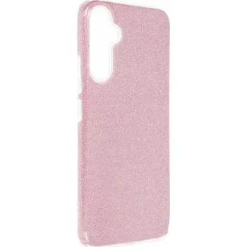 Pouzdro na mobilní telefon Třpytivé pouzdro Shining na mobil Samsung Galaxy A34 5G Pink (Silikonový + plastový kryt či obal na mobilní telefon Samsung Galaxy A34 5G Pink)