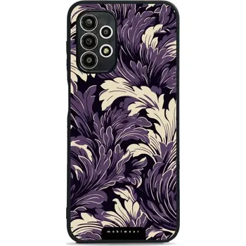Pouzdro na mobilní telefon Lesklý kryt Mobiwear Glossy - Samsung Galaxy A13 4G - GA46G Fialové rostliny (Prémiové lesklé pouzdro, obal, kryt Mobiwear Glossy na mobil Samsung Galaxy A13 4G - GA46G Fialové rostliny, materiál Plast + TPU silikon - krytí po všech stranách, neošoupateln