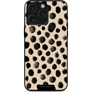Pouzdro na mobilní telefon Lesklý kryt Mobiwear Glossy - Apple iPhone 15 Pro Max - GA50G Černé puntíky (Prémiové lesklé pouzdro, obal, kryt Mobiwear Glossy na mobil Apple iPhone 15 Pro Max - GA50G Černé puntíky, materiál Plast + TPU silikon - krytí po všech stranách, neošoupatelný)