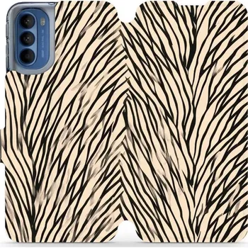 Pouzdro na mobilní telefon Flipové pouzdro Mobiwear - Motorola Moto G41 - VA52S V koruně stromu (Knížkové flip pouzdro, obal, kryt na mobil Motorola Moto G41 - VA52S V koruně stromu, materiál Umělá kůže + TPU - ochrana 360°, stojánek, silikonová vanička, magnetické zavírání)