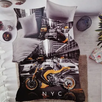 Povlečení 3D francouzské povlečení motocity