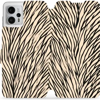 Pouzdro na mobilní telefon Flipové pouzdro Mobiwear - Motorola Moto G23 - VA52S V koruně stromu (Knížkové flip pouzdro, obal, kryt na mobil Motorola Moto G23 - VA52S V koruně stromu, materiál Umělá kůže + TPU - ochrana 360°, stojánek, silikonová vanička, magnetické zavírání)