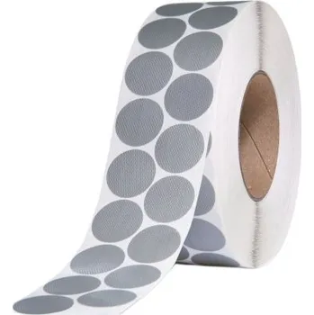 Speciální papír Samolepící fixační etikety kruh 30mm, šedé, netkaná textilie + PE, snímatelné lepidlo, CIK-CAK, 4000 et/ kot. (cena za 1000 ks)