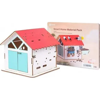 Elektronická stavebnice Chytrý domeček z překližky (bez micro:bit modulů) Keyestudio EF08296