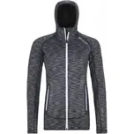 Ortovox FLEECE SPACE DYED HOODY W black raven blend M; Černá mikina + DÁREK DLE VÝBĚRU!