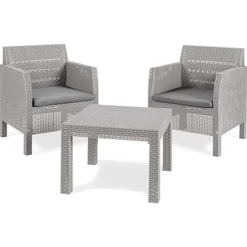 Zahradní sestava TOOMAX Set zahradního nábytku MATILDE 2 seater set, světle šedý