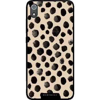 Pouzdro na mobilní telefon Lesklý kryt Mobiwear Glossy - Xiaomi Redmi 7A - GA50G Černé puntíky (Prémiové lesklé pouzdro, obal, kryt Mobiwear Glossy na mobil Xiaomi Redmi 7A - GA50G Černé puntíky, materiál Plast + TPU silikon - krytí po všech stranách, neošoupatelný potisk, tenké)