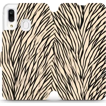 Pouzdro na mobilní telefon Flipové pouzdro Mobiwear - Samsung Galaxy A40 - VA52S V koruně stromu (Knížkové flip pouzdro, obal, kryt na mobil Samsung Galaxy A40 - VA52S V koruně stromu, materiál Umělá kůže + TPU - ochrana 360°, stojánek, silikonová vanička, magnetické zavírání)